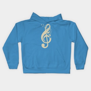 Treble Clef -  Music guitar - Vintage Kids Hoodie